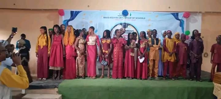 Aerial view of the school compound and playing field.